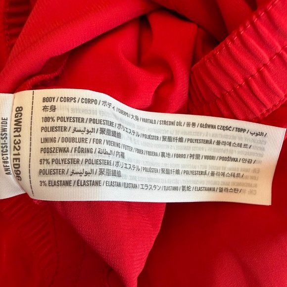 Abercrombie & Fitch Women's Red Flowy Wide Leg Pant, Size Small - Picture 7 of 12